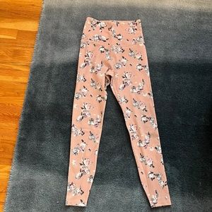 Beyond Yoga Olympus High Rise Impressionist Floral Blush Legging